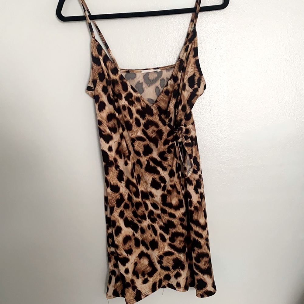Cheetah print dress ! Size M!